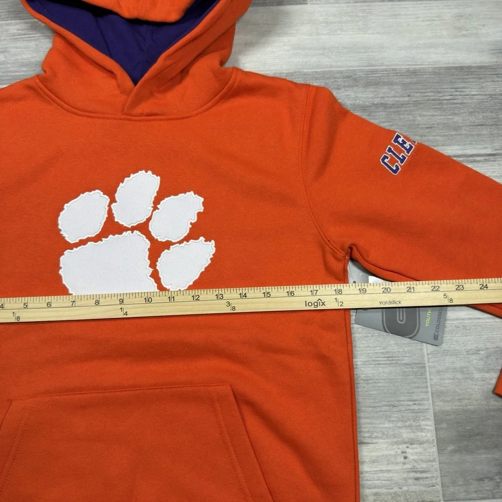 Clemson Tigers Stadium Athletic Youth Big Logo‎ Hoodie Medium (12/14) - Orange
